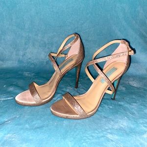 Sparkly Rose Gold Heels